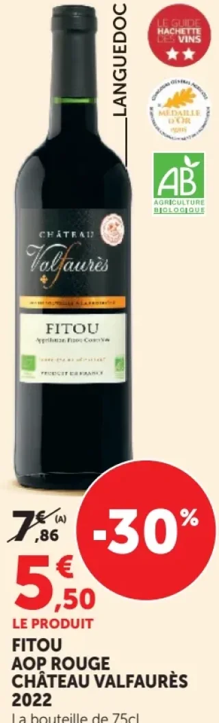 Château Valfaurès Fitou AOP Rouge 2022