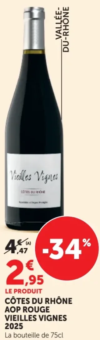 C tes du Rh ne AOP Rouge Vieilles Vignes 2025