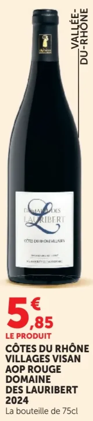 Côtes du Rhône Villages Visan AOP Rouge Domaine des Lauribert 2024