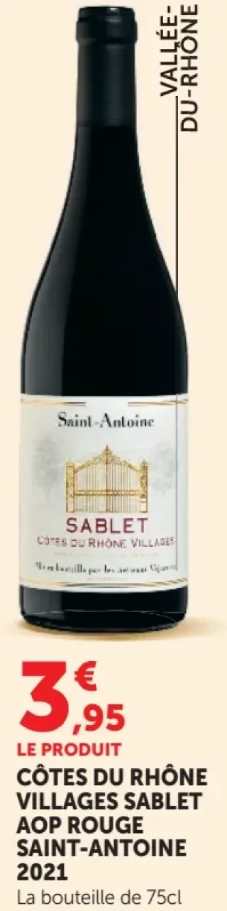 Côtes du Rhône Villages Sablet AOP Rouge Saint-Antoine 2021