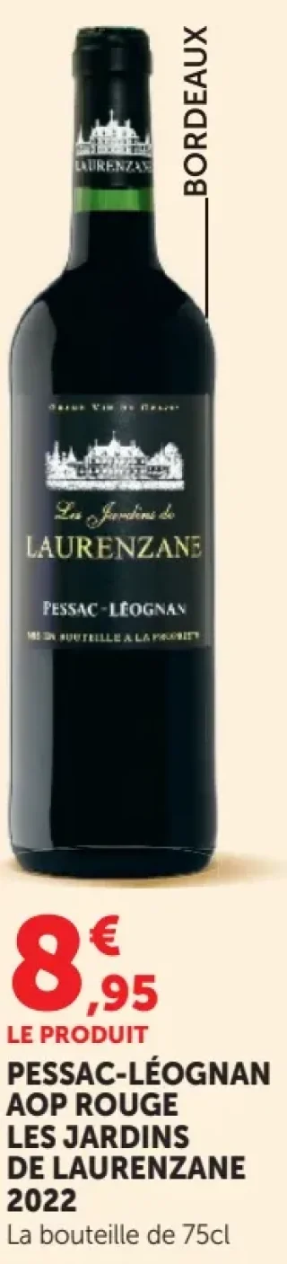 Pessac-Léognan AOP Rouge Les Jardins de Laurenzane 2018