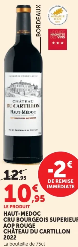 Château du Cartillon 2022 Haut-Médoc Cru Bourgeois Supérieur AOP Rouge