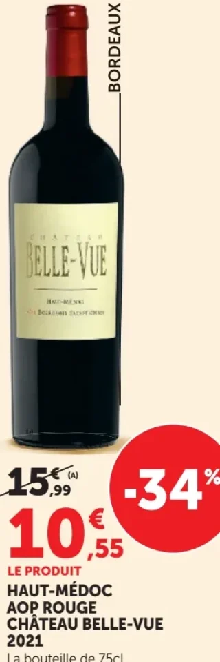 Château Belle-Vue 2021 Haut-Médoc AOP Rouge