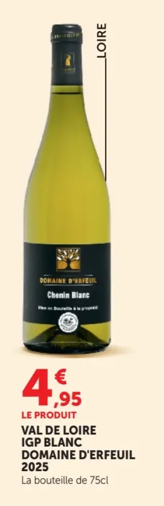 Val de Loire IGP Blanc Domaine d'Erfeuil 2025