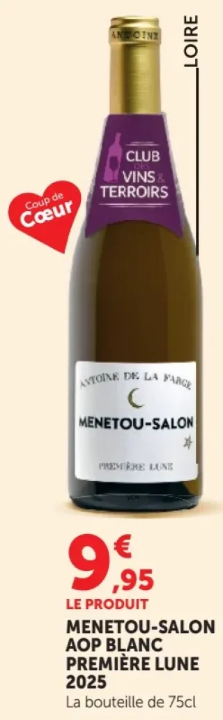 Menetou-Salon AOP Blanc Première Lune 2025