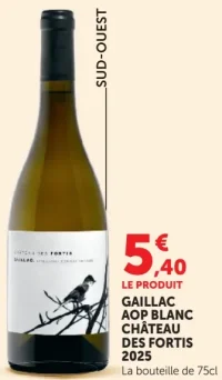 GAILLAC AOP BLANC CHÂTEAU DES FORTIS 2025