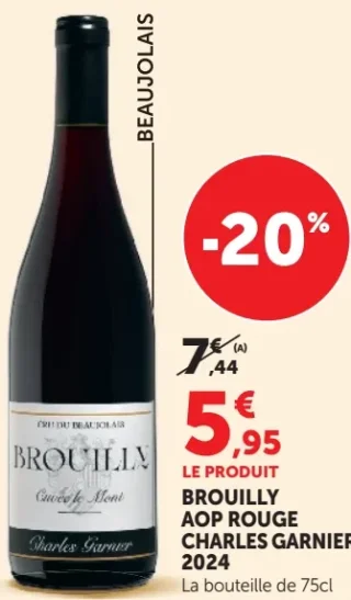 BROUILLY AOP ROUGE CHARLES GARNIER 2024