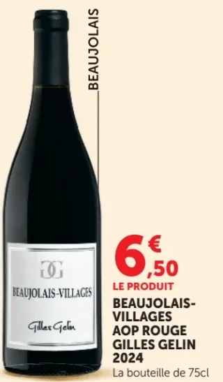 BEAUJOLAIS-VILLAGES AOP ROUGE GILLES GELIN 2024