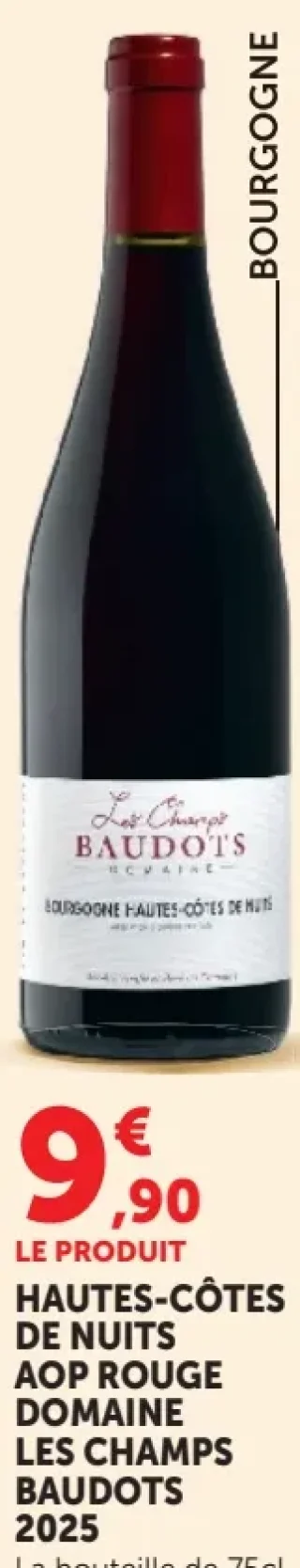 Hautes-Côtes de Nuits AOP Rouge Domaine Les Champs Baudots 2025