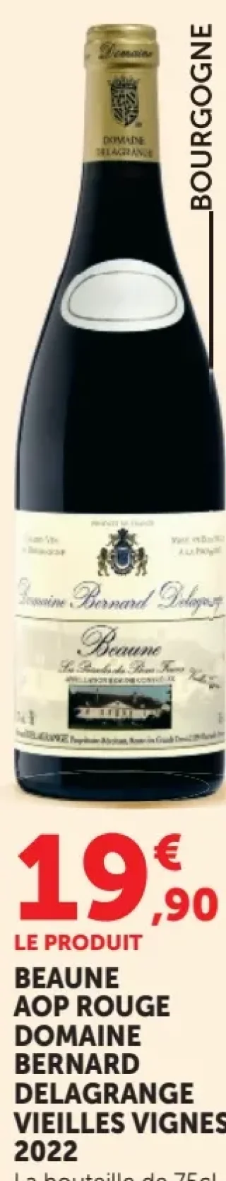 Beaune AOP Rouge Domaine Bernard Delagrange Vieilles Vignes 2022