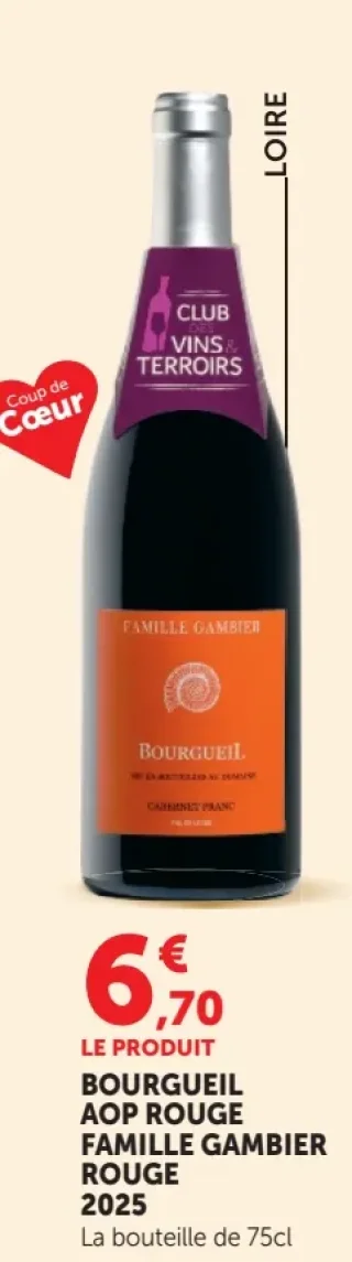 Bourgueil AOP Rouge Famille Gambier 2025