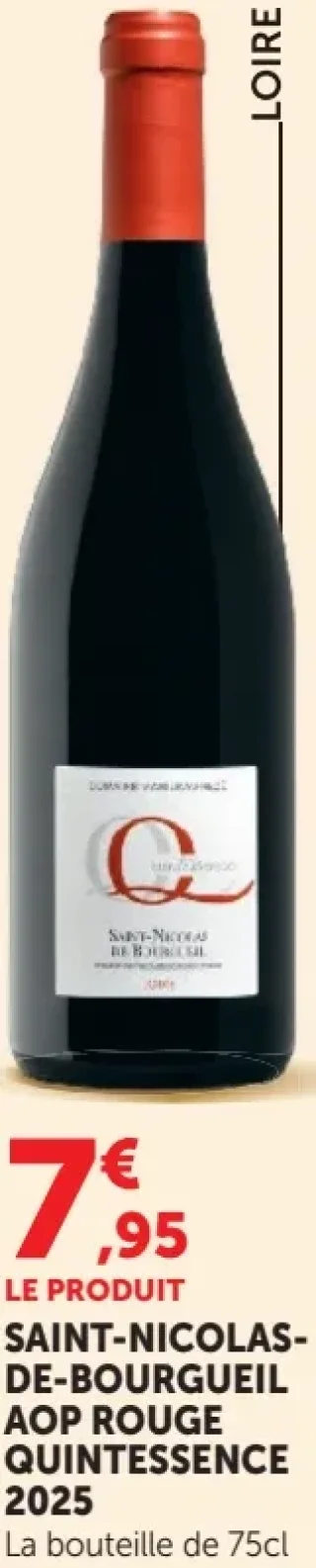 SAINT-NICOLAS-DE-BOURGUEIL AOP ROUGE QUINTESSENCE 2025
