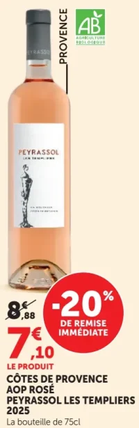 Peyrassol Les Templiers Côtes de Provence AOP Rosé 2025
