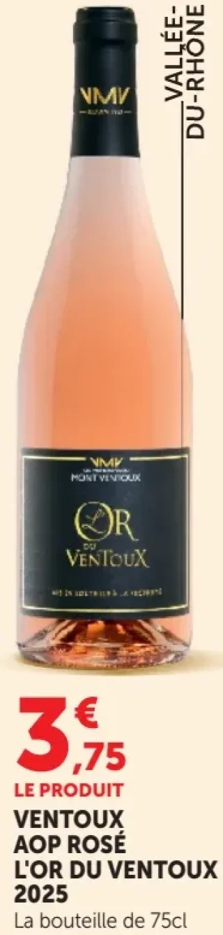 Ventoux AOP Rosé L'Or du Ventoux