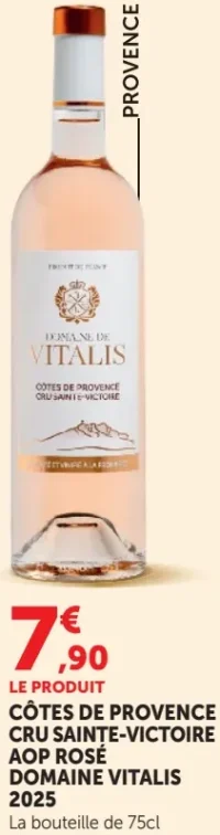 Côtes de Provence Cru Sainte-Victoire AOP Rosé Domaine Vitalis