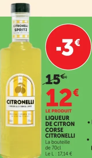 Liqueur de Citron Corse Citronelli