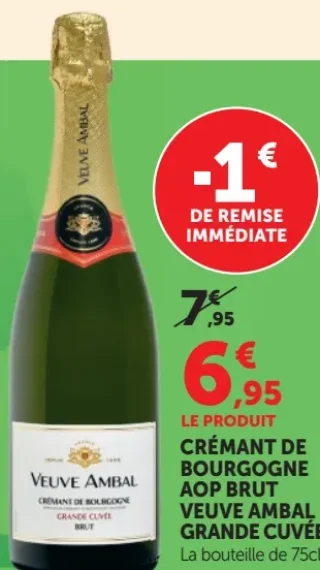 Crémant de Bourgogne AOP Brut Veuve Ambal Grande Cuvée