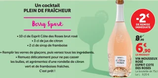 VIN MOUSSEUX ROSÉ ESPRIT COTE DES ROSES