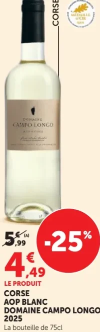 Domaine Campo Longo Corse AOP Blanc 2025