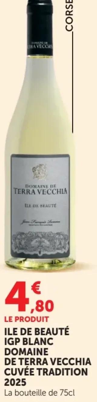 Domaine de Terra Vecchia Ile de Beauté IGP Blanc Cuvée Tradition 2025