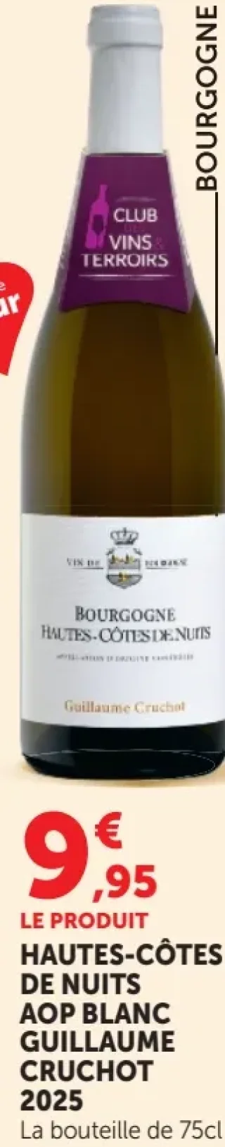 HAUTES-CÔTES DE NUITS AOP BLANC GUILLAUME CRUCHOT 2025