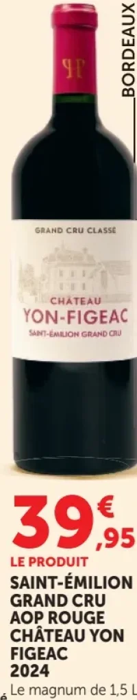 SAINT-ÉMILION GRAND CRU AOP ROUGE CHÂTEAU YON FIGEAC