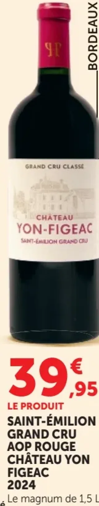 SAINT-ÉMILION GRAND CRU AOP ROUGE CHÂTEAU YON FIGEAC