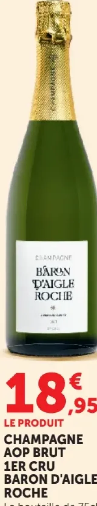 Champagne AOP Brut 1er Cru Baron d'Aigle Roche
