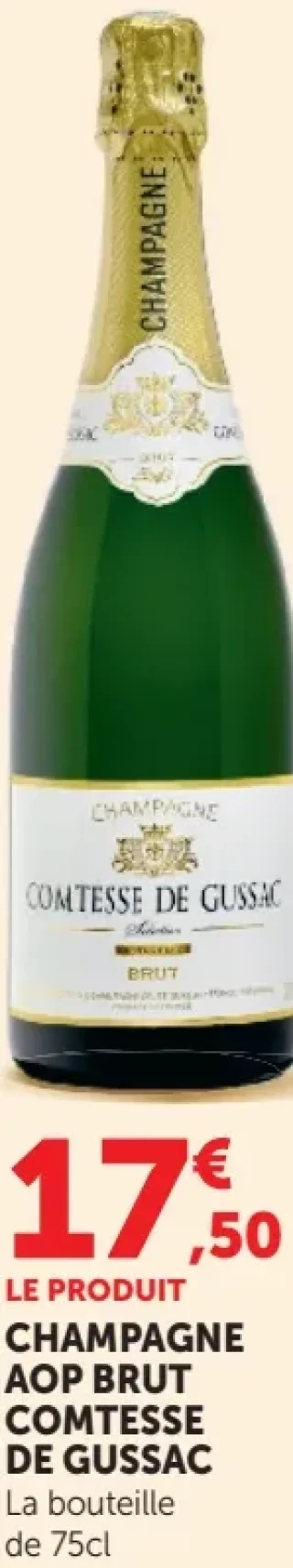Champagne AOP Brut Comtesse de Gussac