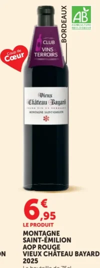 MONTAGNE SAINT-ÉMILION AOP ROUGE VIEUX CHÂTEAU BAYARD 2025