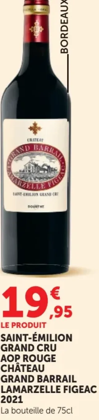 Saint-Émilion Grand Cru AOP Rouge Château Grand Barrail Lamarzelle Figeac 2021