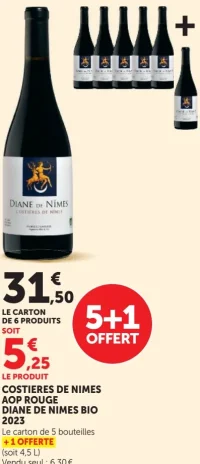 Costières de Nîmes AOP Rouge Diane de Nîmes Bio 2023