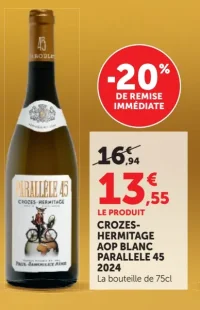 Crozes-Hermitage AOP Blanc Parallèle 45 2024