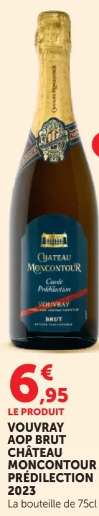 Vouvray AOP Brut Château Moncontour Prédilection