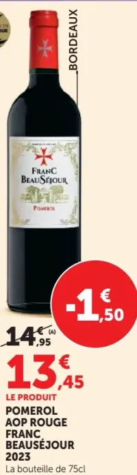FRANC BEAUSÉJOUR POMEROL AOP ROUGE 2023