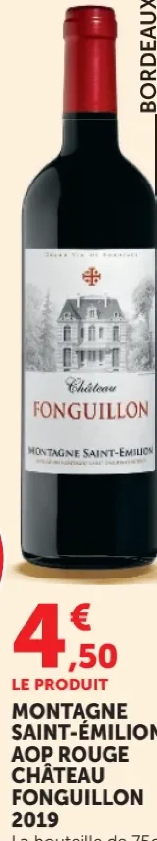 Château Fonguillon Montagne Saint-Émilion AOP Rouge 2019