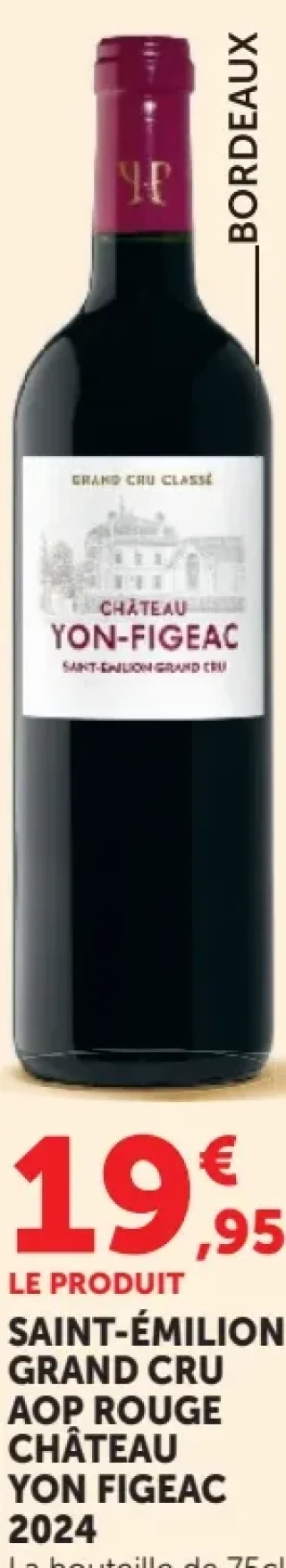 Vin rouge Saint-Émilion Grand Cru AOP Rouge Château Yon Figeac 2024