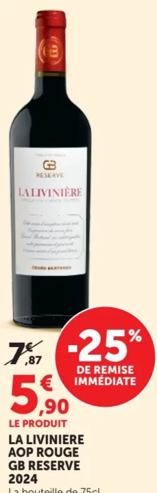 LA LIVINIERE AOP ROUGE GB RESERVE 2024