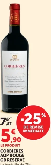 CORBIERES AOP ROUGE GB RESERVE