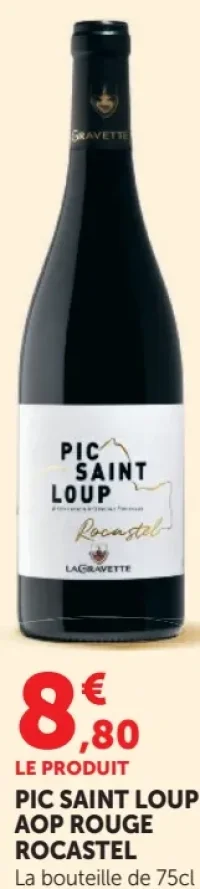 PIC SAINT LOUP AOP ROUGE ROCASTEL
