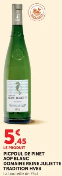 Domaine Reine Juliette Tradition Picpoul de Pinet AOP Blanc HVE3