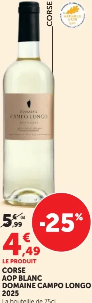 CORSE AOP BLANC DOMAINE CAMPO LONGO 2023