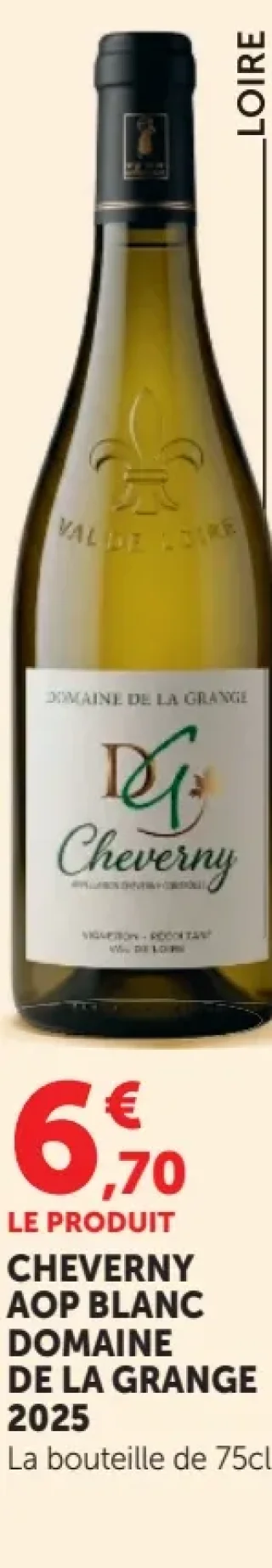 Domaine de la Grange Cheverny AOP Blanc 2025