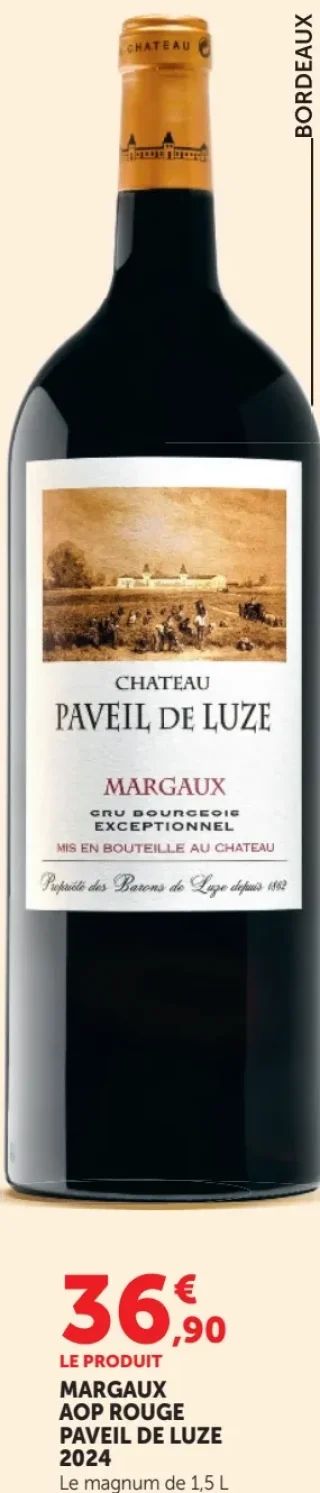 Margaux AOP Rouge Paveil de Luze 2024 - Magnum 1,5 L