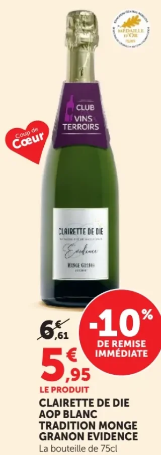 Monge Granon Evidence Clairette de Die AOP Blanc Tradition