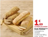 PAIN PÉRÈNE Campagne ou céréales