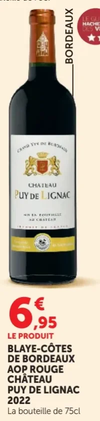 CHÂTEAU PUY DE LIGNAC 2022 BLAYE-CÔTES DE BORDEAUX AOP ROUGE