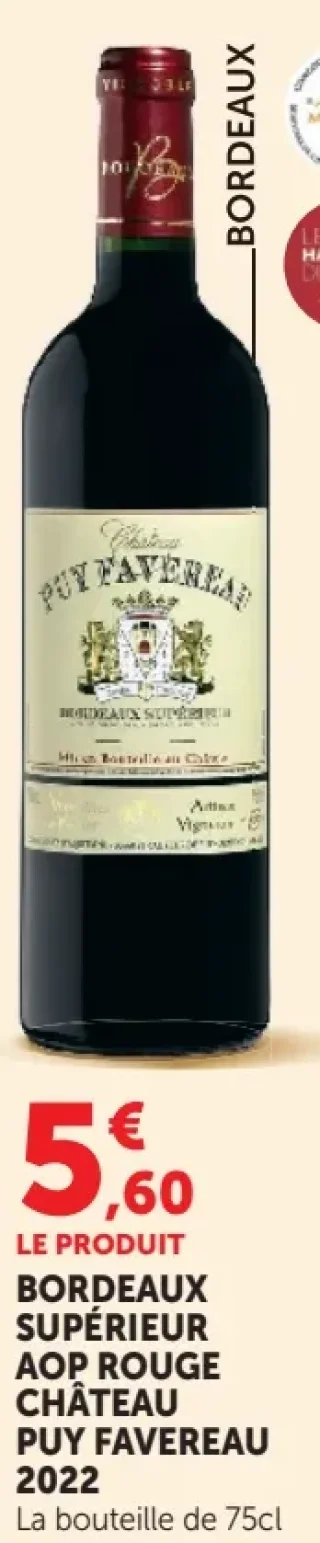 Château Puy Favereau 2022 Bordeaux Supérieur AOP Rouge