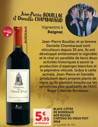 Château du Vieux Puit 2016 Blaye-Côtes de Bordeaux AOP Rouge