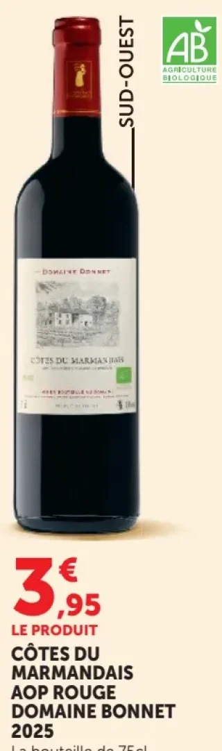 Côtes du Marmandais AOP Rouge Domaine Bonnet